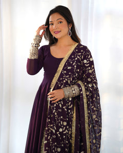 MALINI ANARKALI DUPATTA SET