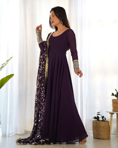 MALINI ANARKALI DUPATTA SET