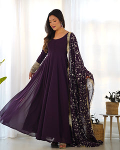 MALINI ANARKALI DUPATTA SET