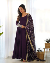 Load image into Gallery viewer, MALINI ANARKALI DUPATTA SET
