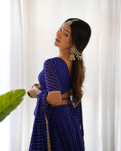 Load image into Gallery viewer, MARSHALL BLUE ANARKALI SALWAR SUIT
