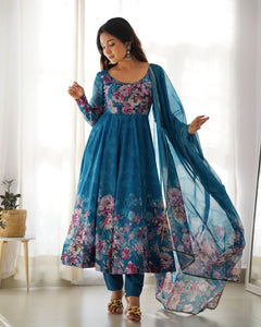 RAMA FLORAL 3D ANARKALI