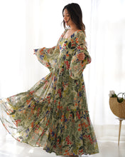 Load image into Gallery viewer, SILVIE FRILLED ANARKALI DRESS
