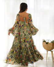 Load image into Gallery viewer, SILVIE FRILLED ANARKALI DRESS
