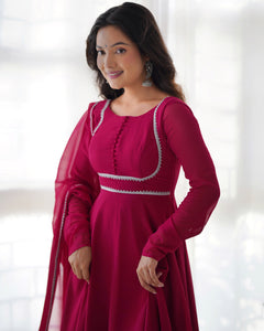 ERIKA MAROON ANARKALI SUIT