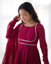 Load image into Gallery viewer, ERIKA MAROON ANARKALI SUIT
