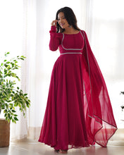 Load image into Gallery viewer, ERIKA MAROON ANARKALI SUIT
