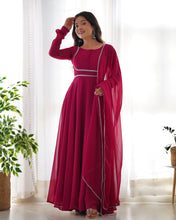 Load image into Gallery viewer, ERIKA MAROON ANARKALI SUIT
