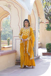 DELLA YELLOW KURTA SHARARA SET