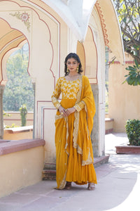 DELLA YELLOW KURTA SHARARA SET