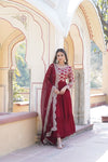 FARISA MAROON SUIT SET