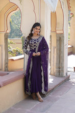 Load image into Gallery viewer, HARPER BLUE DUPATTA SET
