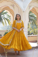 Load image into Gallery viewer, SAIL YELLOW ANARKALI SALWAR SUIT
