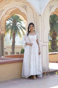 RUCHED ANARKALI SALWAR SUIT