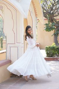 RUCHED ANARKALI SALWAR SUIT