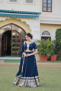 NAVY BLUE LEHENGA SET