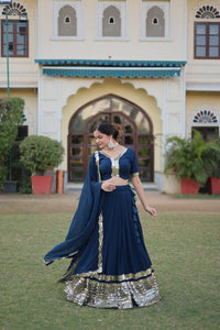 NAVY BLUE LEHENGA SET