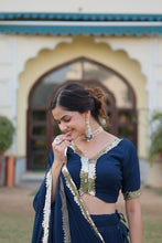 Load image into Gallery viewer, NAVY BLUE LEHENGA SET
