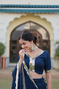 NAVY BLUE LEHENGA SET