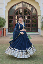 Load image into Gallery viewer, NAVY BLUE LEHENGA SET
