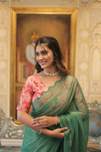 Load image into Gallery viewer, JAIRO VISCOSE JACQUARD SAREE
