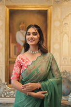 Load image into Gallery viewer, JAIRO VISCOSE JACQUARD SAREE
