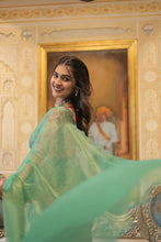 Load image into Gallery viewer, JAIRO VISCOSE JACQUARD SAREE
