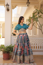 Load image into Gallery viewer, SUHANI MULTICOLOR CHANDERI LEHENGA CHOLI SET
