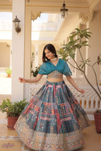 Load image into Gallery viewer, SUHANI MULTICOLOR CHANDERI LEHENGA CHOLI SET
