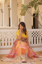 Load image into Gallery viewer, TWILA MUSTARD RICH RUSSIAN SILK LEHENGA
