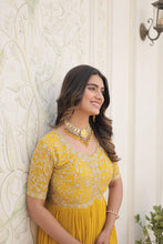 Load image into Gallery viewer, MASHA YELLOW SALWAR SUIT
