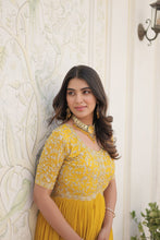 Load image into Gallery viewer, MASHA YELLOW SALWAR SUIT
