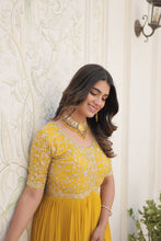 Load image into Gallery viewer, MASHA YELLOW SALWAR SUIT
