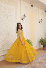 Load image into Gallery viewer, MASHA YELLOW SALWAR SUIT
