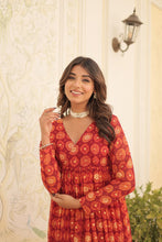 Load image into Gallery viewer, ZAHIDA ORANGE SUIT
