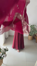 Load and play video in Gallery viewer, ETHAN MAROON CHANDERI SUIT SET
