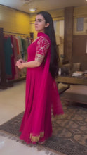 Load and play video in Gallery viewer, RANI ANARKALI DUPATTA SET
