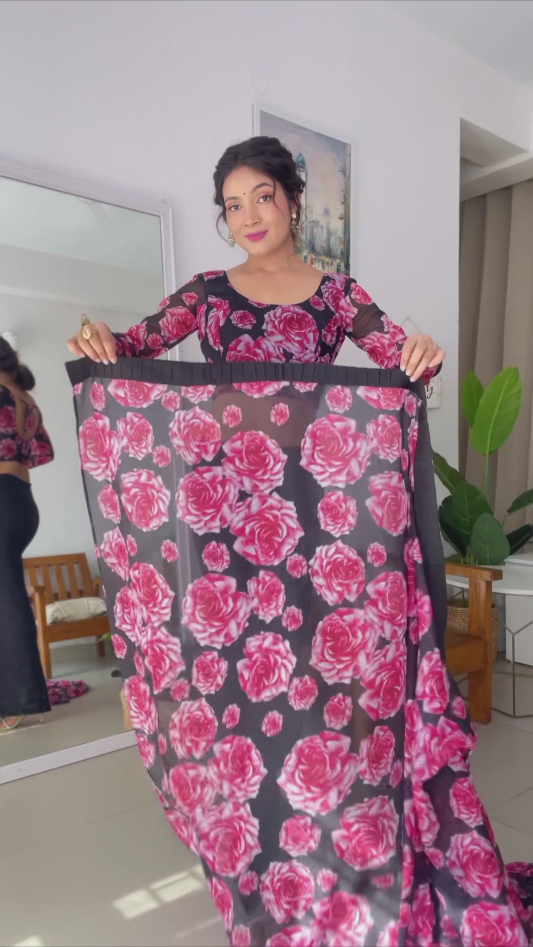 LISA MISHA BLACK SAREE